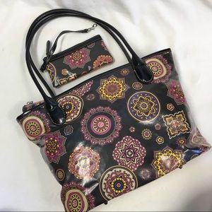 Giani Bernini Floral Purse 2 pc
